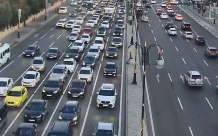 Bakının bu yollarında tıxac var - SİYAHI