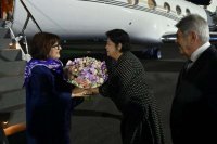 Sahibə Qafarova Özbəkistanda səfərdədir