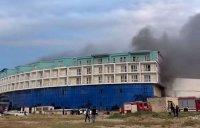 Yanan otel onun imiş - FOTO